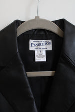 Pendleton Black Genuine Leather Jacket | S