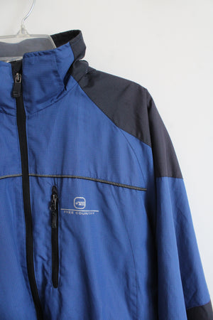 Free Country Blue & Gray Full Zip Jacket | M
