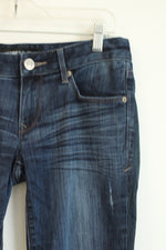 Express Distressed Skinny Stella Low Rise Jeans | 4