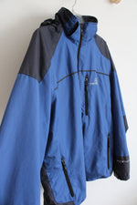 Free Country Blue & Gray Full Zip Jacket | M