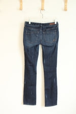 Express Distressed Skinny Stella Low Rise Jeans | 4