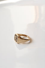 10K Yellow Gold Quaker Oats Man Ring | Size 9