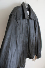 NEW Columbia Black Leather Bomber Jacket | L