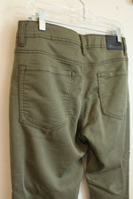 NEW Allday Olive Green Straight Leg Stretch Pants | 32 x 34