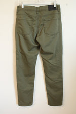 NEW Allday Olive Green Straight Leg Stretch Pants | 32 x 34