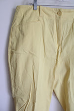 Talbots Yellow Capri Pants | 18W