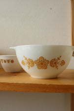 Vintage Pyrex Butterfly Gold Milk Glass 4 Piece Set