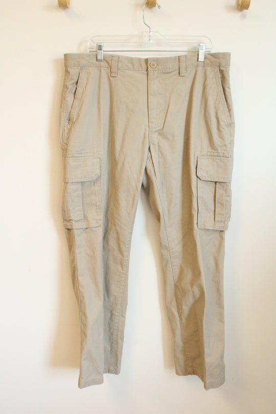 Sonoma Light Tan Cargo Straight Leg Pants | 36 x 30