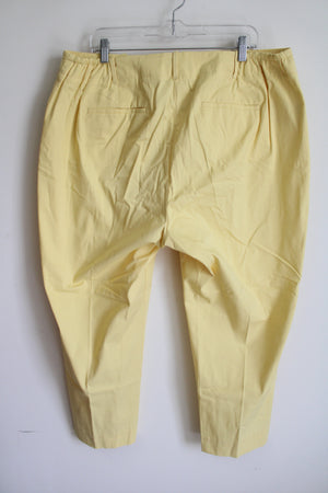 Talbots Yellow Capri Pants | 18W