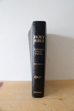 NKJV Red Letter Scofield Study System Black Leather Holy Bible