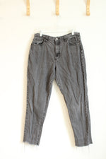 Universal Thread Dark Gray Boyfriend Frayed Jeans | 8/29R