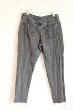 Universal Thread Dark Gray Boyfriend Frayed Jeans | 8/29R