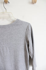 Pillow Talk Gray Penguin Snow Happy Pajama Top | M