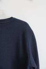 Coleman Blue Thick Sherpa Lined 1/4 Button Down Shirt | M