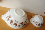 Vintage Pyrex Early American Cinderella Mixing Bowl Set of 2