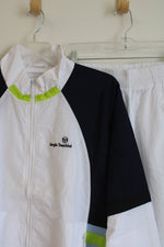 NEW Sergio Tacchini Merano 2-Piece White Multi-Color Tracksuit | XL