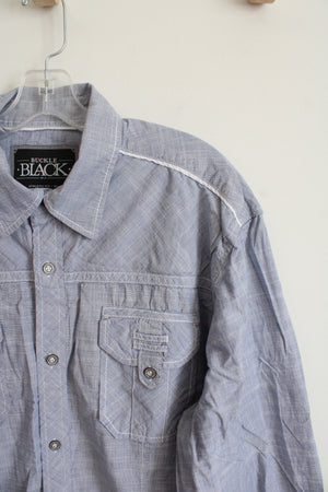 Buckle Black Athletic Fit Light Blue Button Down Shirt | XL
