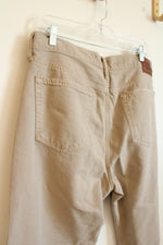 NEW Abercrombie Fitch Light Tan Cotton Loose Fit Jeans | 34 x 32