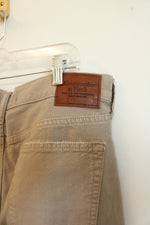 NEW Abercrombie Fitch Light Tan Cotton Loose Fit Jeans | 34 x 32
