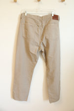 NEW Abercrombie Fitch Light Tan Cotton Loose Fit Jeans | 34 x 32