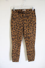 L'agence Brown Cheetah Print Skinny | 28