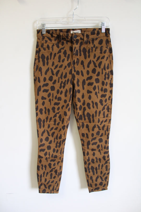 L'agence Brown Cheetah Print Skinny | 28