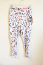 Gottex Lab Black and Red Floral Print Leggings with Pockets | L