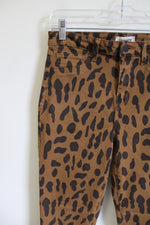 L'agence Brown Cheetah Print Skinny | 28