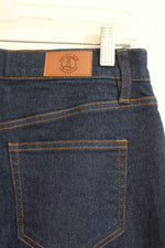 Lands' End Dark Wash Cuffed Jeans | 10