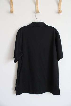 Adidas ClimaLite Black Golf Polo Shirt | M