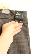 NEW New York & Co. Gray and White Checkered Pants | 16