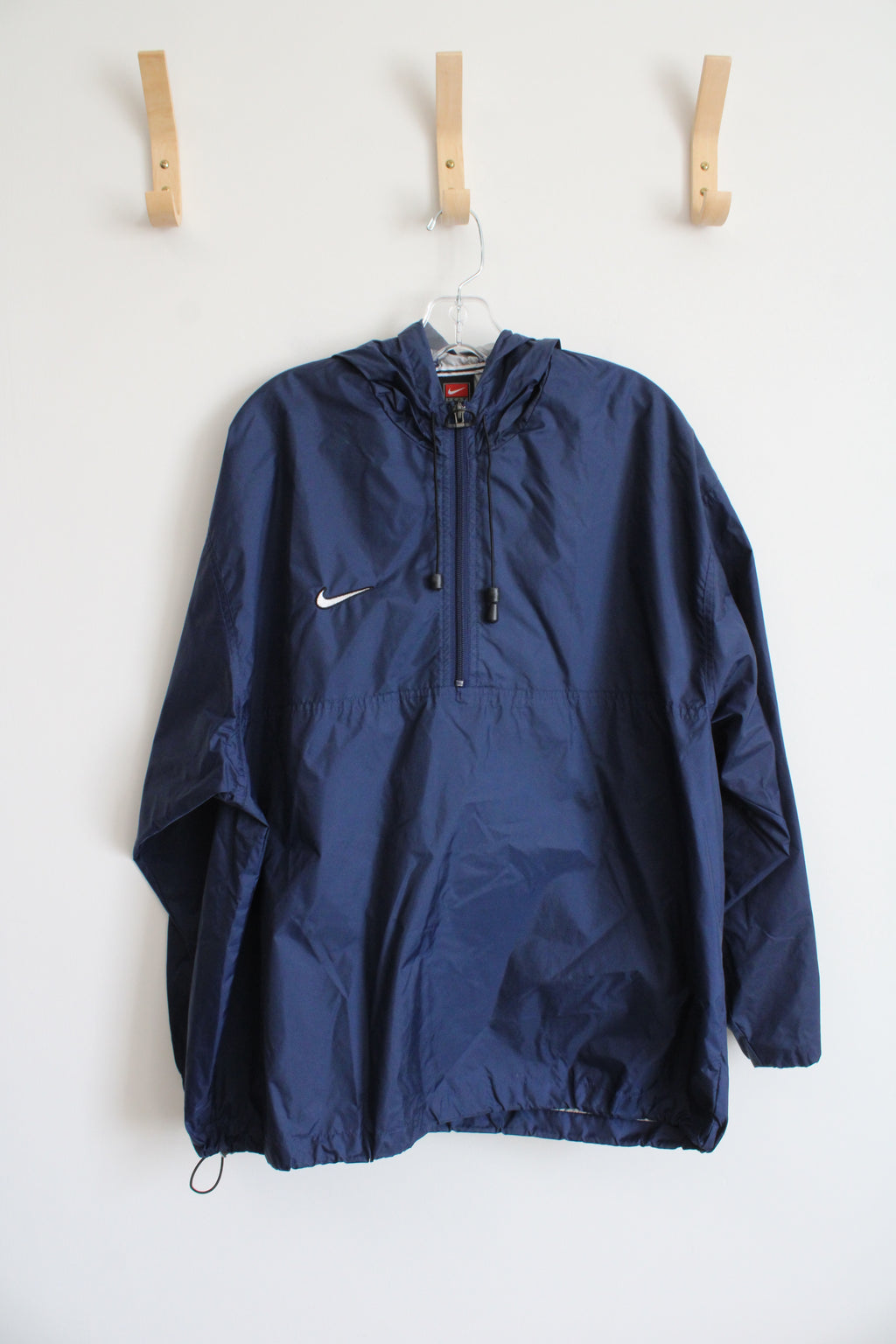 Nike Navy Quarter Zip Windbreaker Jacket | M