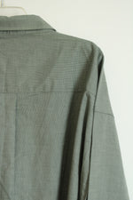 NEW Cutter & Buck Green & White Small Checked Button Down Shirt | 4XL