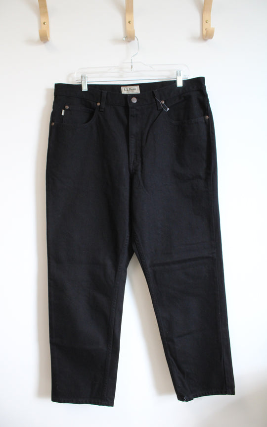 NEW L.L. Bean Classic Fit Black Jeans | 36X28