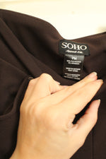 NEW Soho Apparel Brown Comfort Waistband Pants | M-P