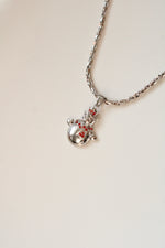 Snowman Pendant Sterling Silver Necklace