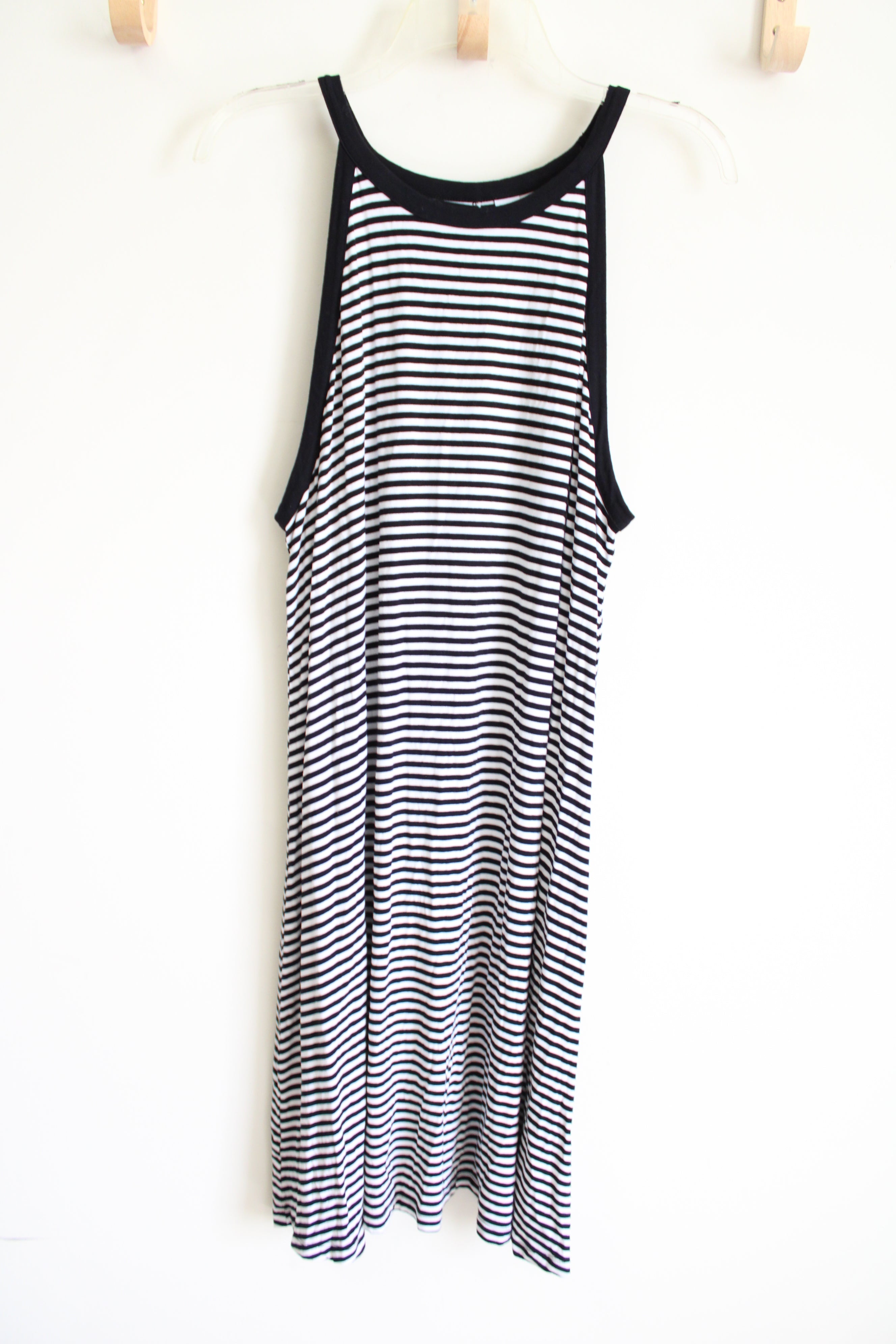 Old Navy Black & White Striped Dress | XL