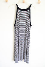 Old Navy Black & White Striped Dress | XL