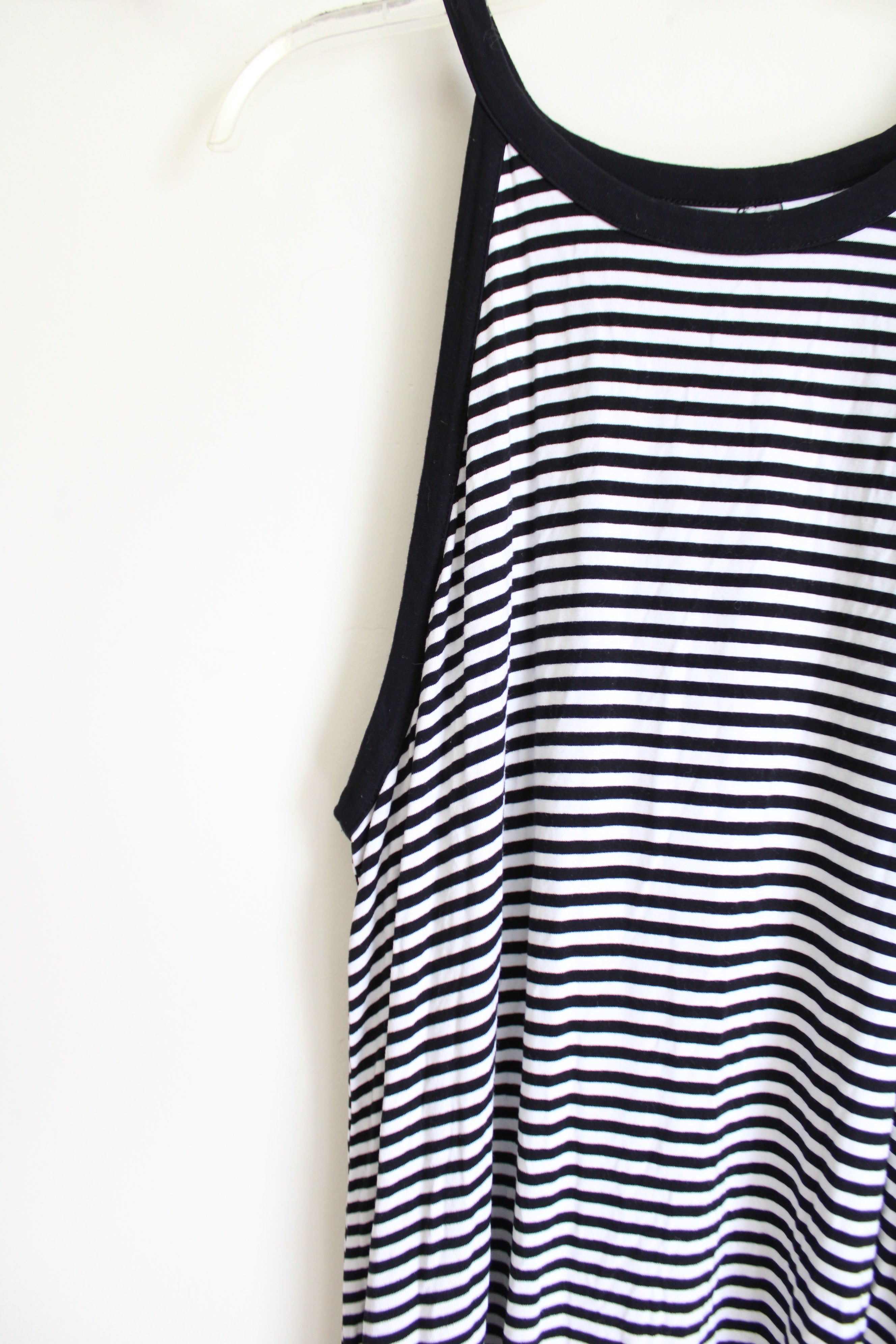 Old Navy Black & White Striped Dress | XL