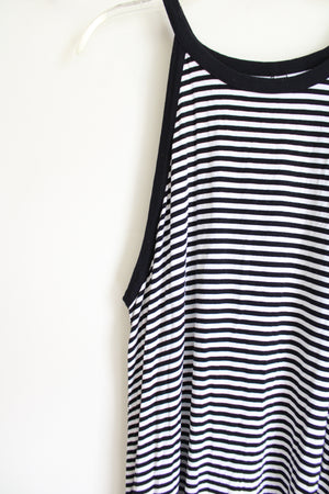 Old Navy Black & White Striped Dress | XL