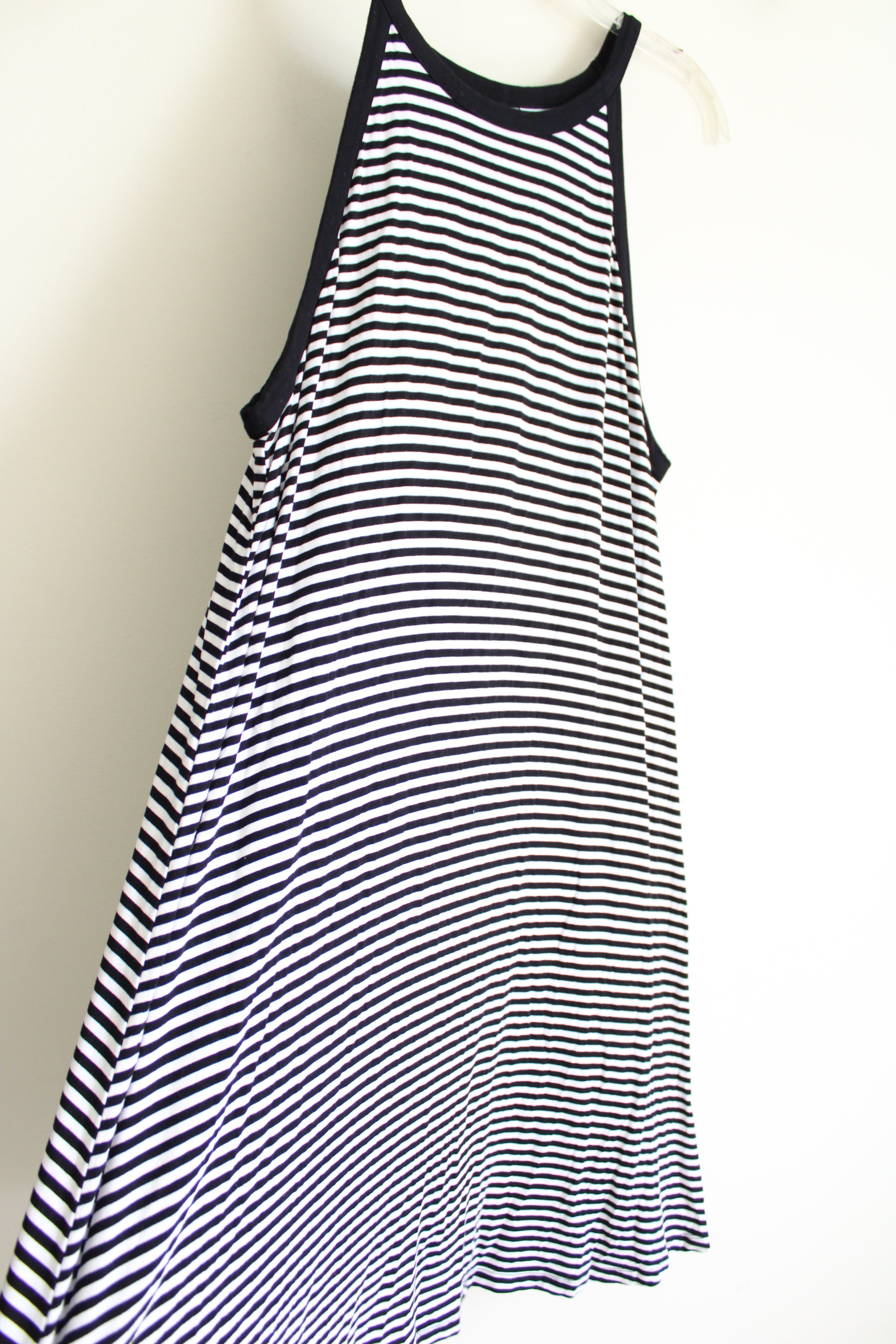 Old Navy Black & White Striped Dress | XL