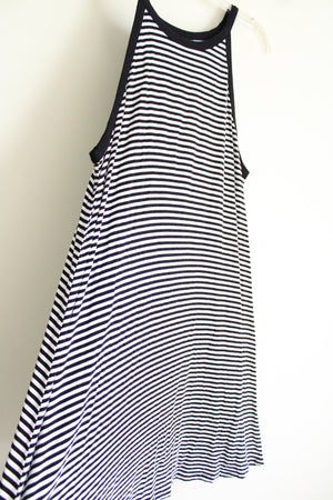 Old Navy Black & White Striped Dress | XL