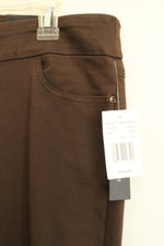 NEW Napa Valley Brown Comfort Waistband Pants | 10P