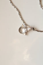 Snowman Pendant Sterling Silver Necklace