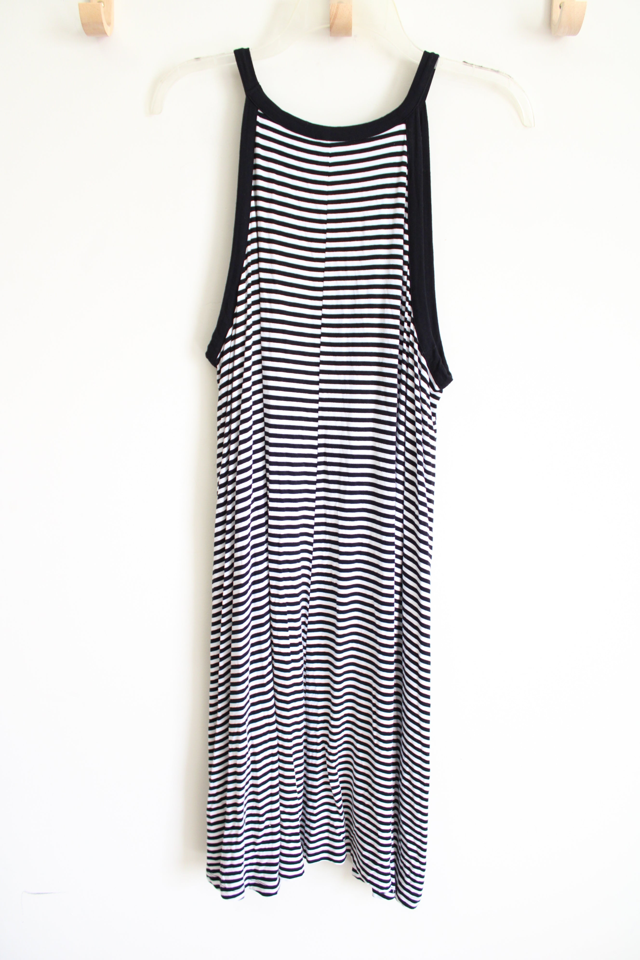 Old Navy Black & White Striped Dress | XL