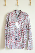 NEW Cactus Man Ricky Singh Red White & Blue Floral Button Down Shirt | L