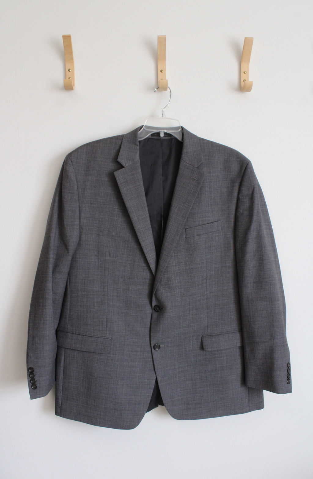 Chaps Gray Wool Blend Blazer | 48L