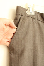 Gap Light Brown Pinstripe Dress Pants | 10