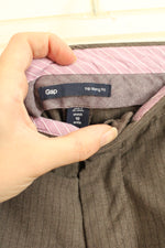 Gap Light Brown Pinstripe Dress Pants | 10