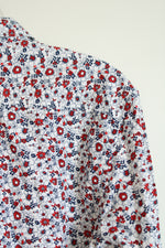 NEW Cactus Man Ricky Singh Red White & Blue Floral Button Down Shirt | L